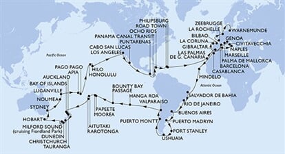 MSC Magnifica - Itálie, Francie, Španělsko, Gibraltar, Maroko, ... (z Janova)