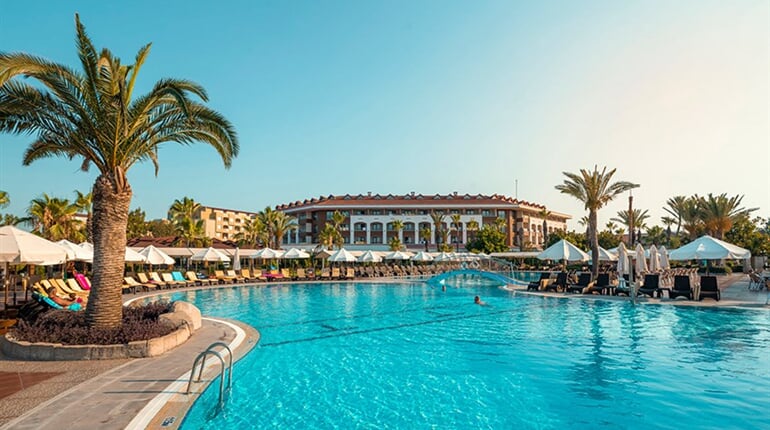 Hotel Club Turan Prince World: fotografie vybavení exteriérů a interiérů ubytování.