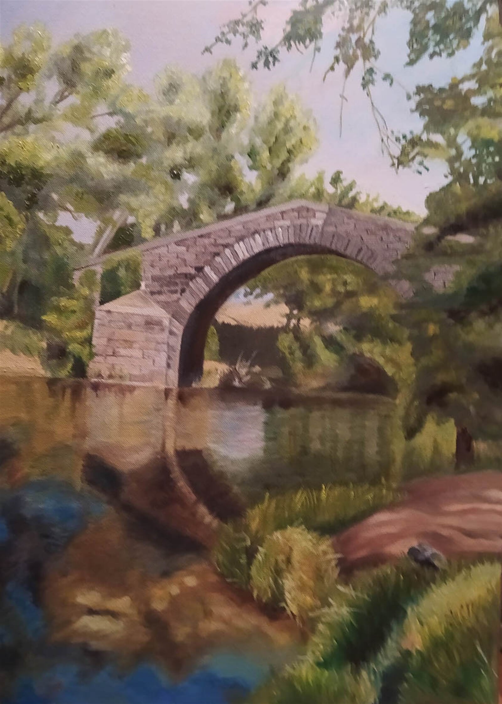 Ilona Frčková: Most na Korsice, 70 × 50 cm