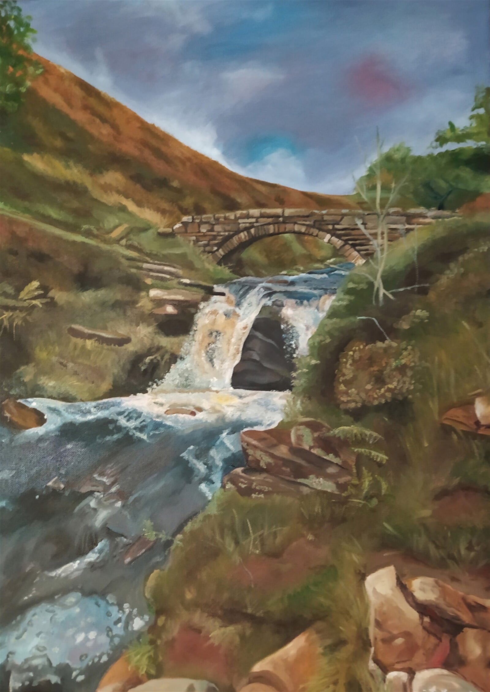 Ilona Frčková: Most Velká Británie, 70 × 50 cm