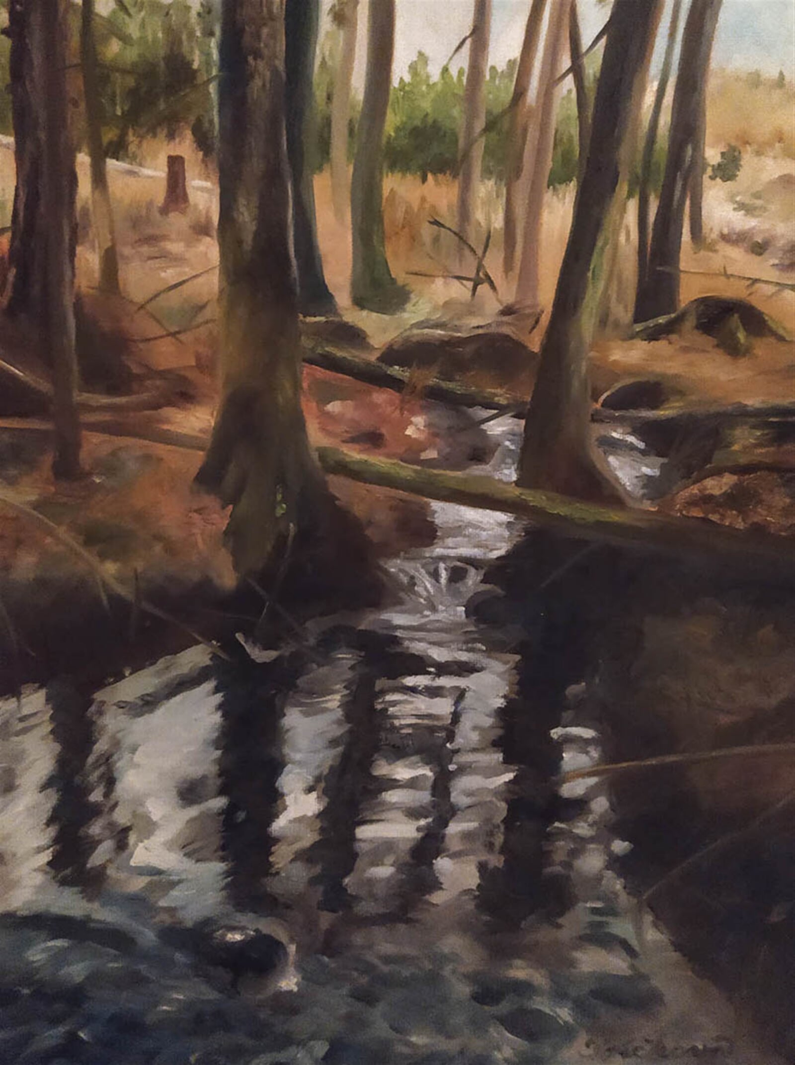 Ilona Frčková: Divočina v Brdech, 40 × 30 cm