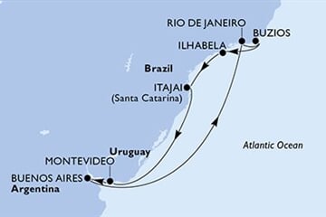 MSC Fantasia - Argentina, Brazílie, Uruguay (Buenos Aires)