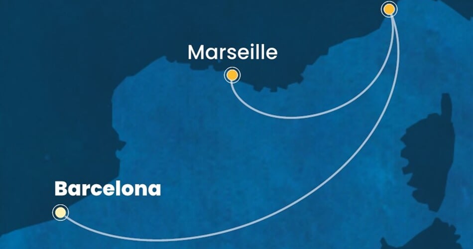 Trasa plavby CFS-BCN02A3E