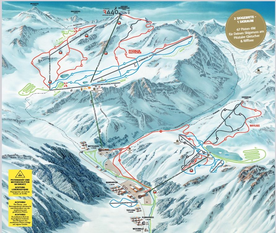 Pitztal Gletscher a Rifflsee