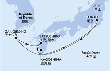MSC Bellissima - Japonsko, Jižní Korea (z Tokia)