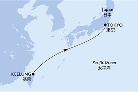 MSC BELLISSIMA - Tchajwan, Japonsko (Keelung)