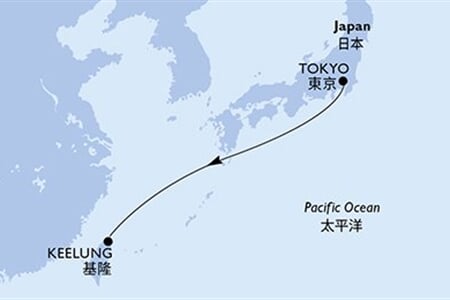 MSC BELLISSIMA - Japonsko, Tchajwan (z Tokia)