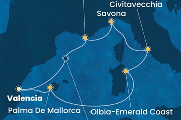 Costa Pacifica - Španělsko, Itálie, Francie (Valencie)