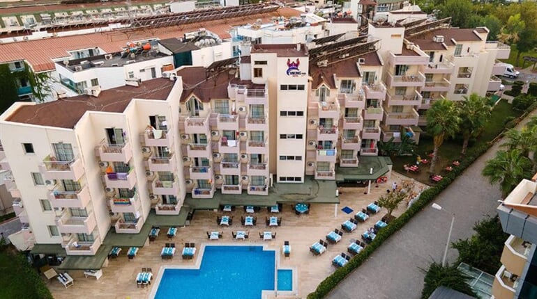 Hotel Viking Nona Beach: fotografie vybavení exteriérů a interiérů ubytování.