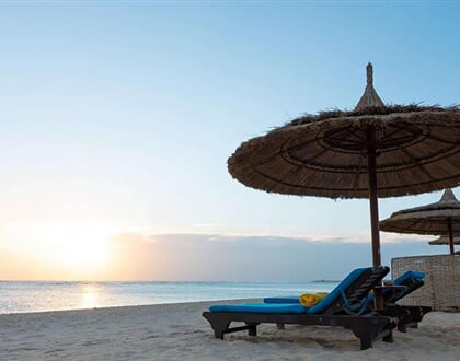 Hotel Novotel Marsa Alam: fotografie vybavení exteriérů a interiérů ubytování.