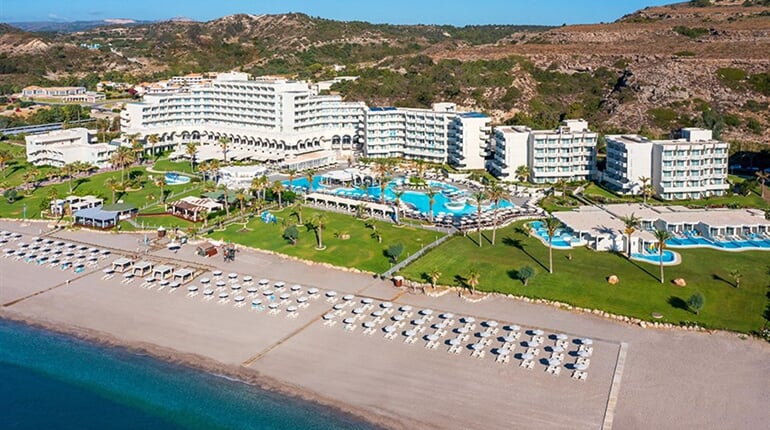 Hotel Rodos Palladium Leisure & Wellness: fotografie vybavení exteriérů a interiérů ubytování.