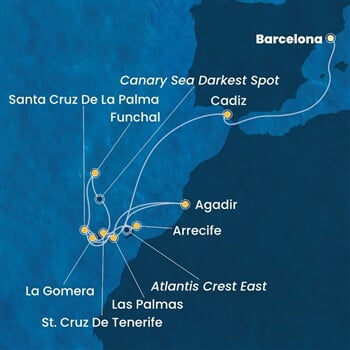Trasa plavby CFO-BCN14A4I