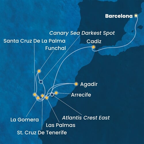 Trasa plavby CFO-BCN14A4I
