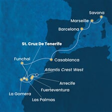 Costa Fortuna - Španělsko, Portugalsko, Maroko, Francie, Itálie (Santa Cruz de Tenerife)