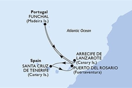 MSC Fantasia - Španělsko, Portugalsko (Arrecife)