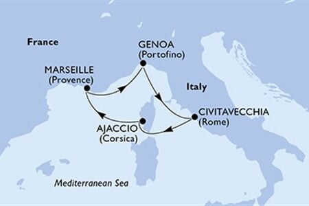 MSC Seaview - Francie, Itálie (z Marseille)