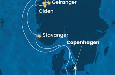 Costa Diadema - Dánsko, Norsko, Německo (z Kodaně)