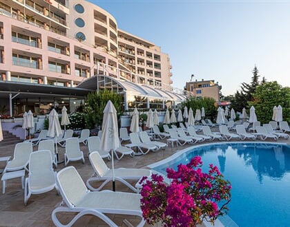 Hotel Sentido Neptun Beach: fotografie vybavení exteriérů a interiérů ubytování.