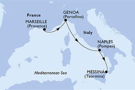 MSC WORLD EUROPA - Francie, Itálie (z Marseille)