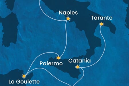 Costa Fascinosa - Itálie, Tunisko, Malta (z Civitavecchie)
