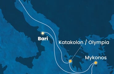 Costa Deliziosa - Itálie, Řecko (Bari)