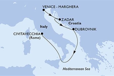 MSC ARMONIA - Itálie, Chorvatsko (z Benátek)