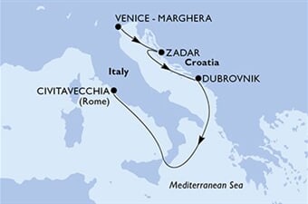 MSC Armonia - Itálie, Chorvatsko (z Benátek)