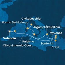 Costa Pacifica - Španělsko, Řecko, Itálie (Valencie)