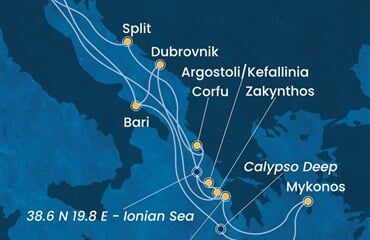 Costa Deliziosa - Itálie, Řecko, Chorvatsko (z Benátek)