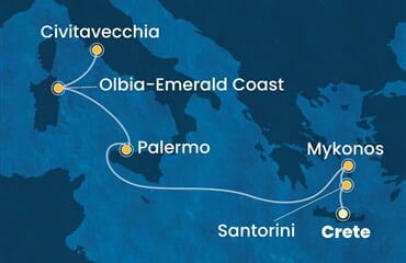 Costa Pacifica - Řecko, Itálie (Heraklion)
