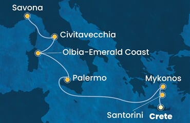 Costa Pacifica - Řecko, Itálie (Heraklion)