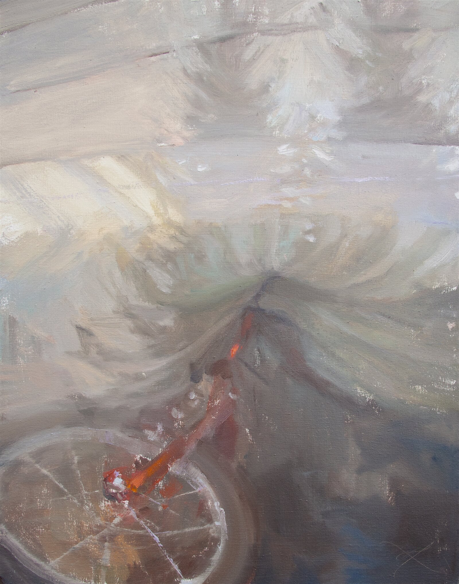 Adéla Topolová: Pod matracemi, 70 × 55 cm