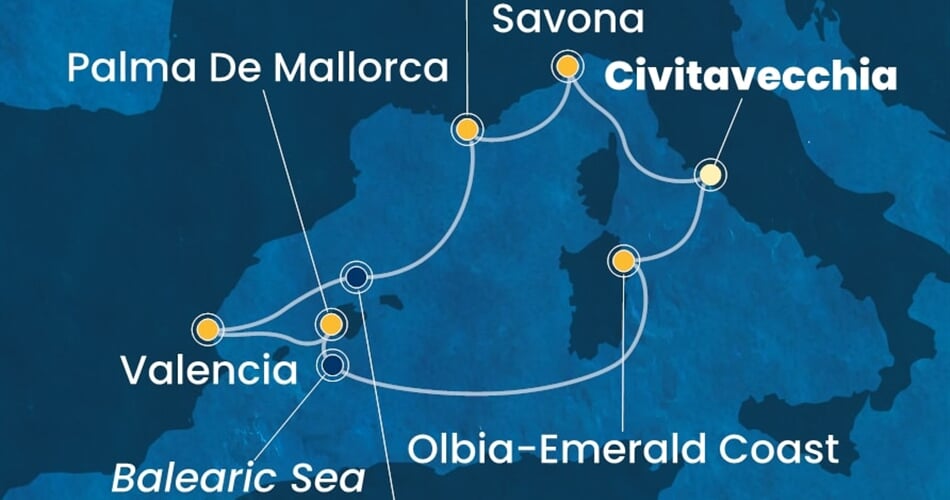 Trasa plavby CPA-CIV07A6P
