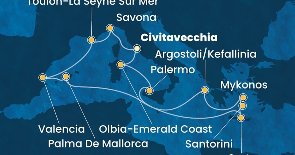 Trasa plavby CPA-CIV14A26
