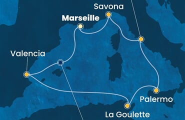 Costa Pacifica - Francie, Španělsko, Tunisko, Itálie (z Marseille)