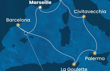 Costa Pacifica - Francie, Španělsko, Tunisko, Itálie (z Marseille)