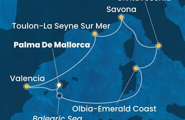 Costa Pacifica - Španělsko, Itálie, Francie (Palma de Mallorca)