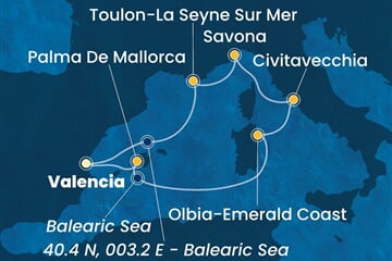 Costa Pacifica - Španělsko, Itálie, Francie (Valencie)