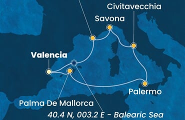 Costa Pacifica - Španělsko, Itálie, Francie (Valencie)