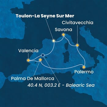 Trasa plavby CPA-YNE07A0R