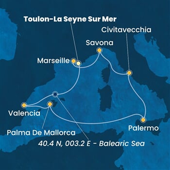 Trasa plavby CPA-YNE07A0T