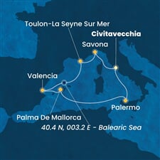 Costa Pacifica - Itálie, Francie, Španělsko (z Civitavecchie)