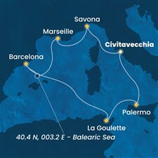 Costa Pacifica - Itálie, Francie, Španělsko, Tunisko (z Civitavecchie)