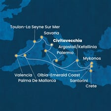 Costa Pacifica - Itálie, Francie, Španělsko, Řecko (z Civitavecchie)
