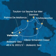 Costa Pacifica - Španělsko, Itálie, Francie (Valencie)
