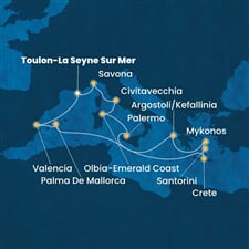 Costa Pacifica - Francie, Španělsko, Řecko, Itálie (Toulon)