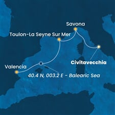 Costa Pacifica - Itálie, Francie, Španělsko (z Civitavecchie)
