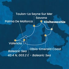 Costa Pacifica - Itálie, Francie, Španělsko (z Civitavecchie)