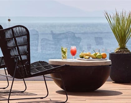 Hotel Dimitra Beach Hotel & Suites: fotografie vybavení exteriérů a interiérů ubytování.