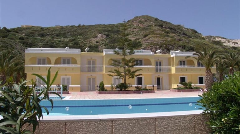 Apartmánový dům Kontessa: fotografie vybavení exteriérů a interiérů ubytování.